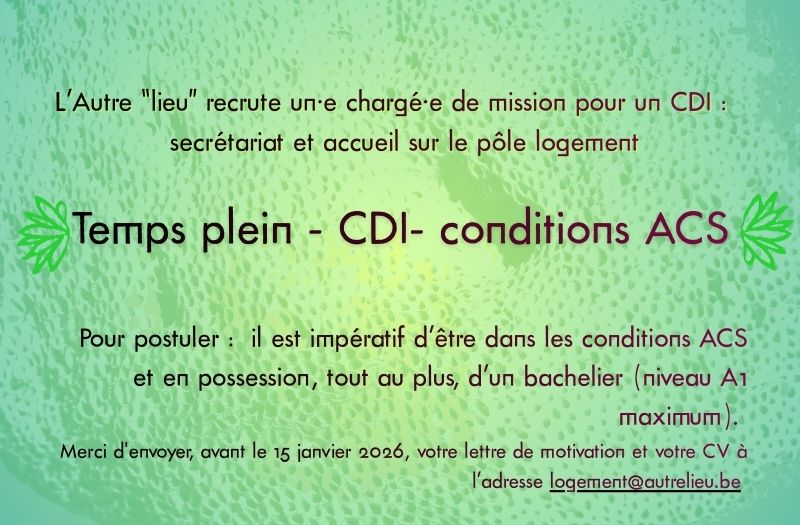 Metaslider offre d'emploi(1) Offre d'emploi temps plein, CDI, condition ACS pour un poste de chargé.e de projet sur le pôle maisons.